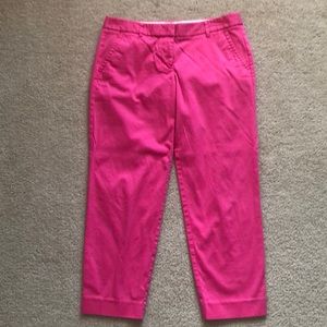 Cropped J Crew pink pants